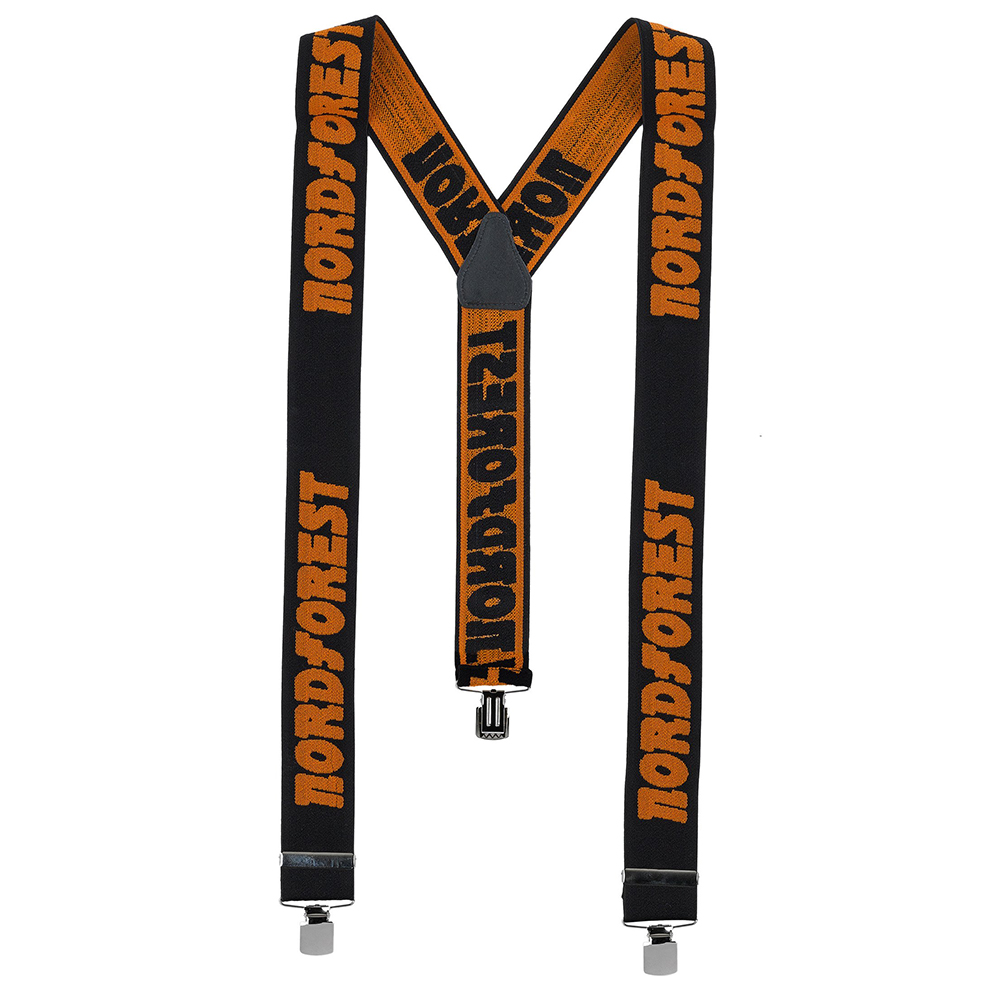 Produktabbildung: Nordforest - Hosenträger (schwarz-orange) mit Clip